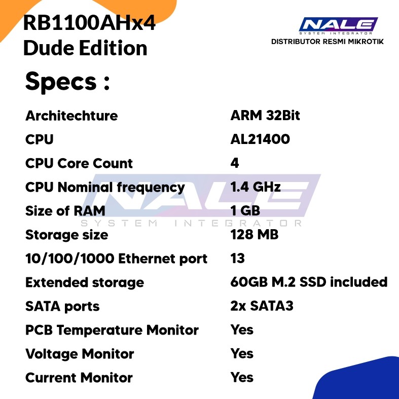 RB1100AHx4 Dude Edition spek Mikrotik Router RB1100AHx4 Dude Edition - Gambar 3