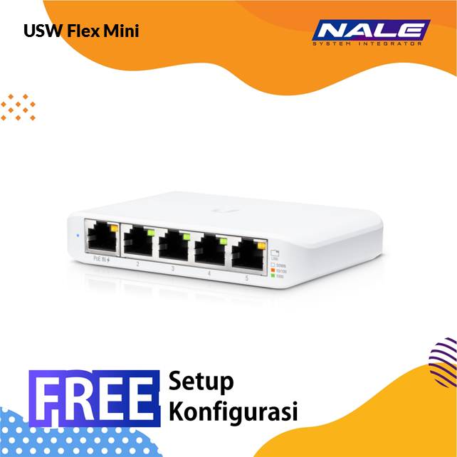 USW Flex Mini UniFi Switch Flex Mini - Gambar 1